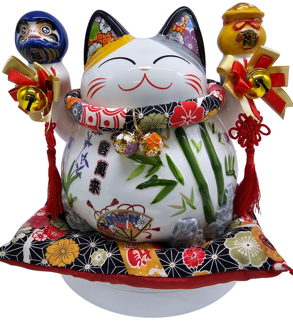 FBA108#1#1 7.5IN ”千客萬來“ 招财猫