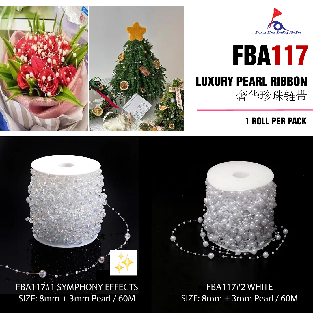 FBA117 LUXURY PEARL RIBBONS