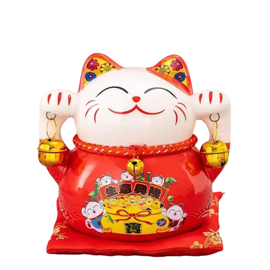 FBA127#1 5IN LUCKY CAT (RED) 生意興隆