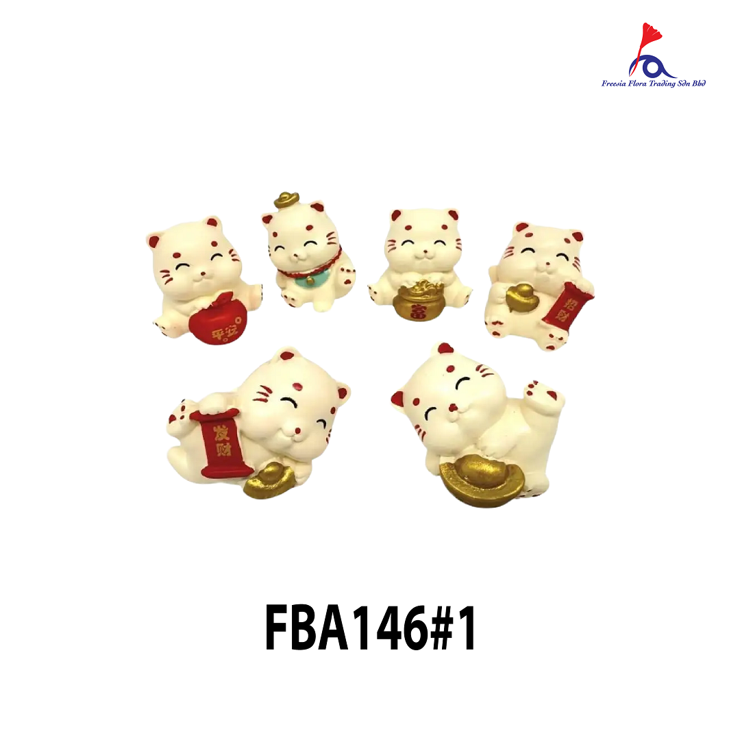 FBA146#1 1IN Mini Lucky Cat (6 pieces per set)