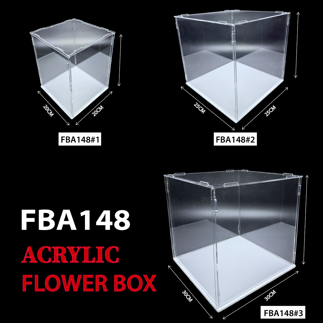 FBA148 Premium Clear ACRYLIC FLOWER BOX