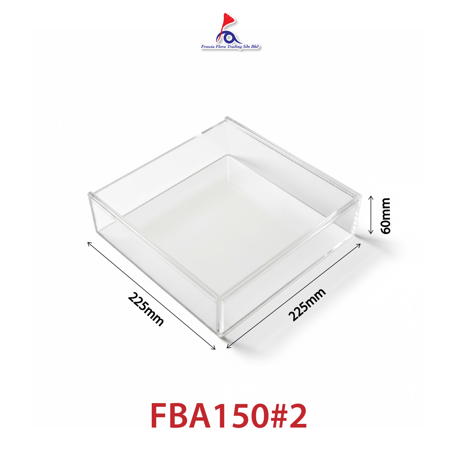 FBA150 FREESIA Premium Clear Acrylic Box with Sliding Door / Kotak Duit Hantaran / Gift Box / Acrylic Frame