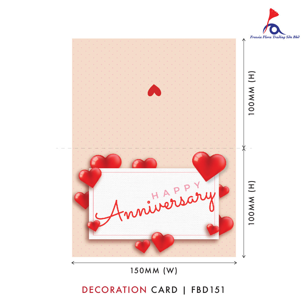 FBD (Small - Folded Type) FBD151 - Happy Anniversary