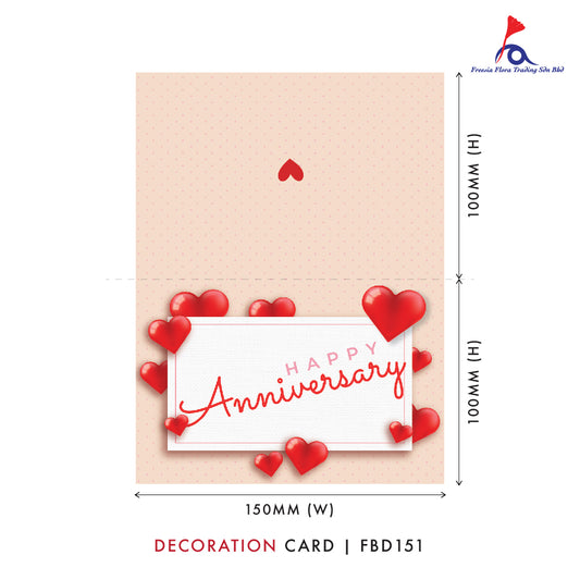 FBD (Small - Folded Type) FBD151 - Happy Anniversary