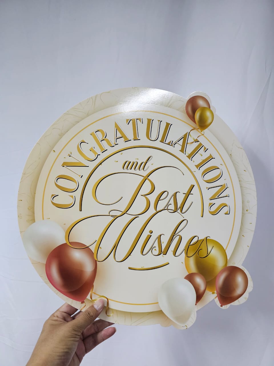 FREESIA Grand Opening Cards (L) - FBD156 CONGRATULATIONS & BEST WISH