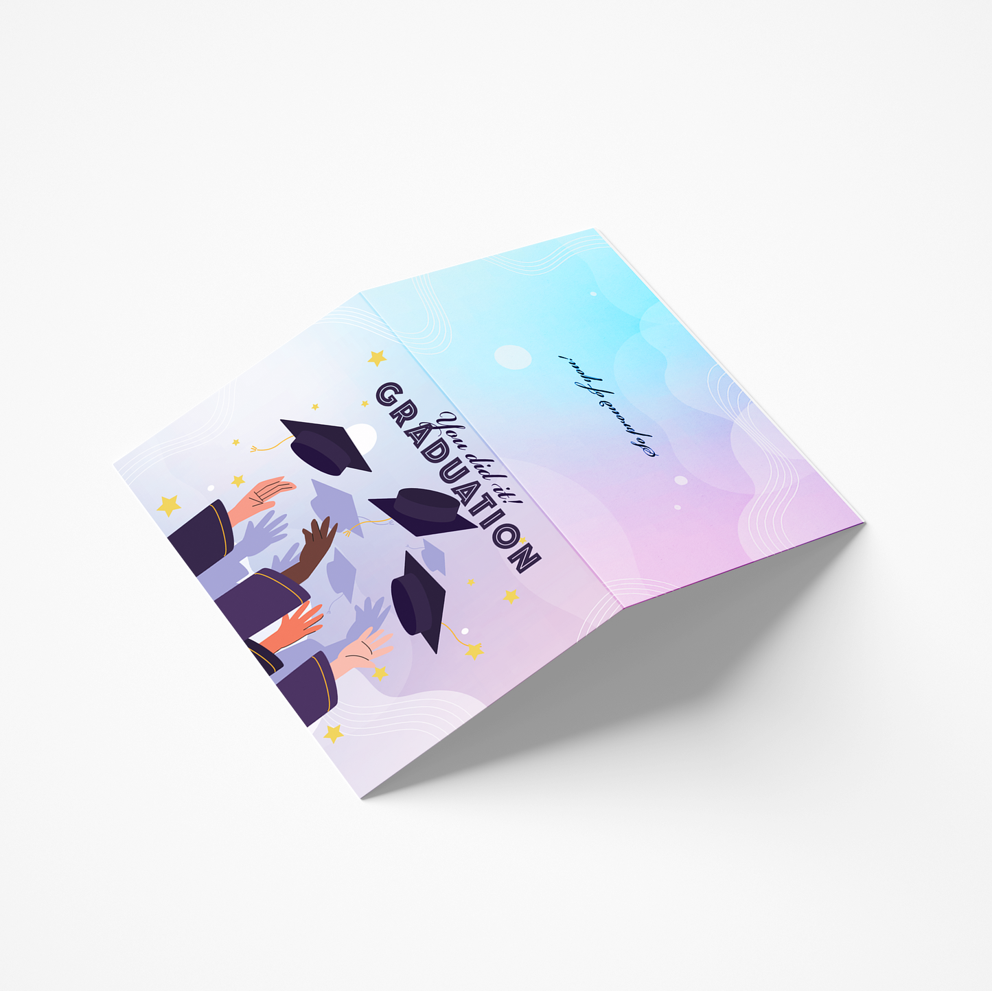 FBD157 Graduation Card - You Did It! Graduation (Folded Type)