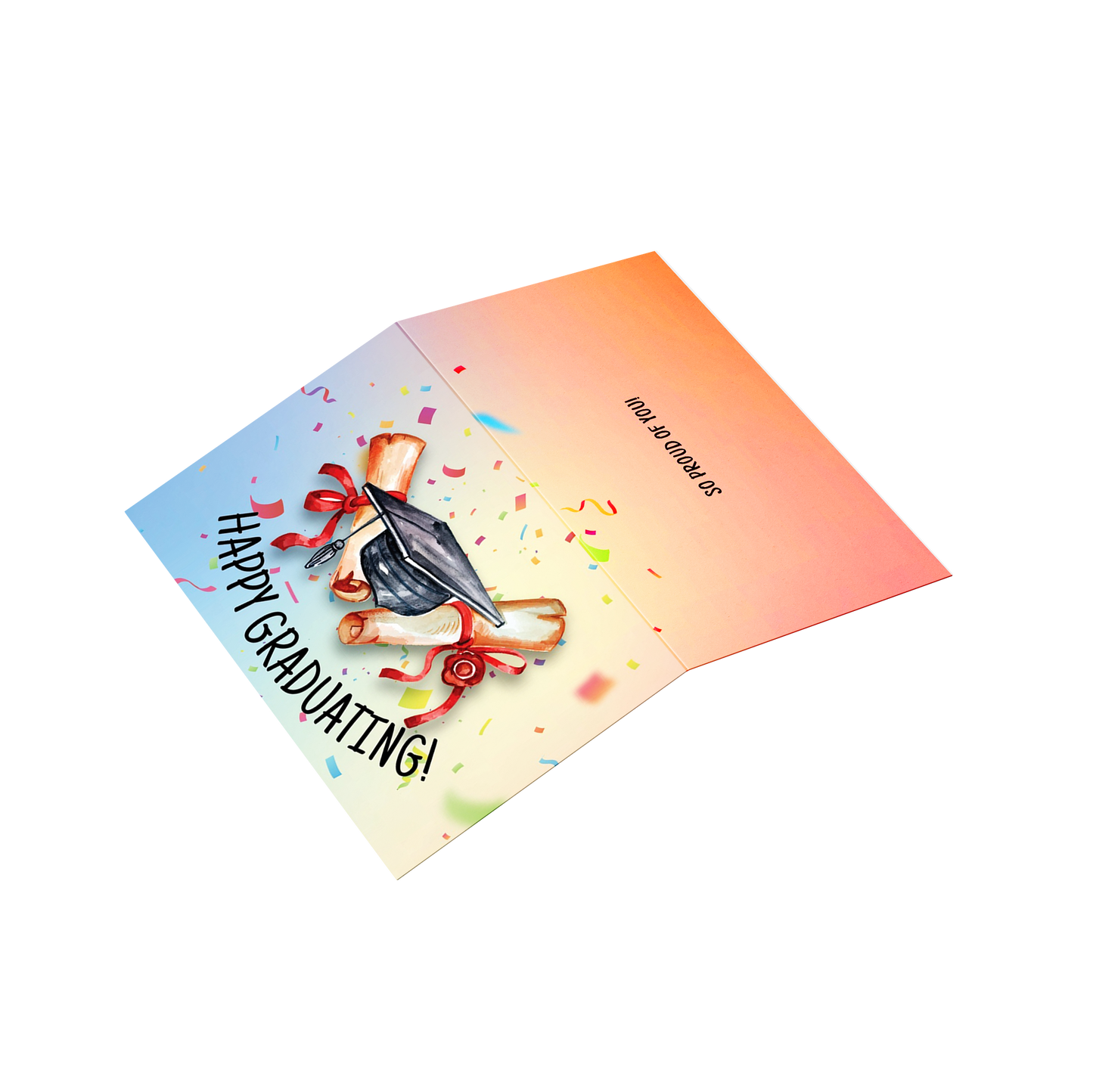 FBD159 Graduation Card - Happy Graduating! (Folded Type)