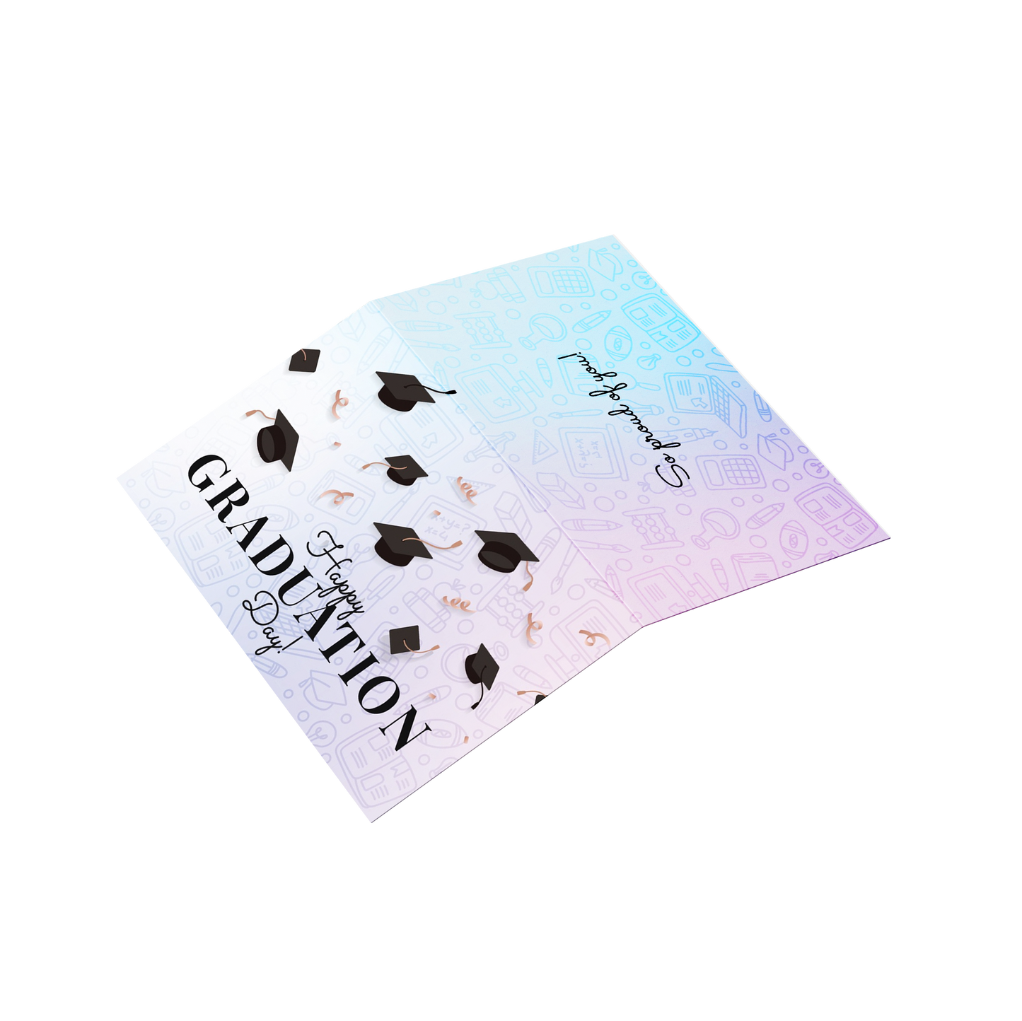FBD160 Graduation Card - Happy Graduation Day! (Folded Type)