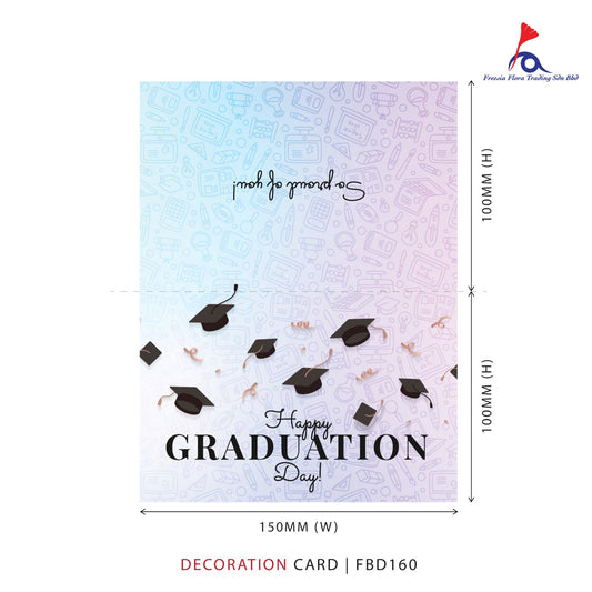 FBD160 Graduation Card - Happy Graduation Day! (Folded Type)