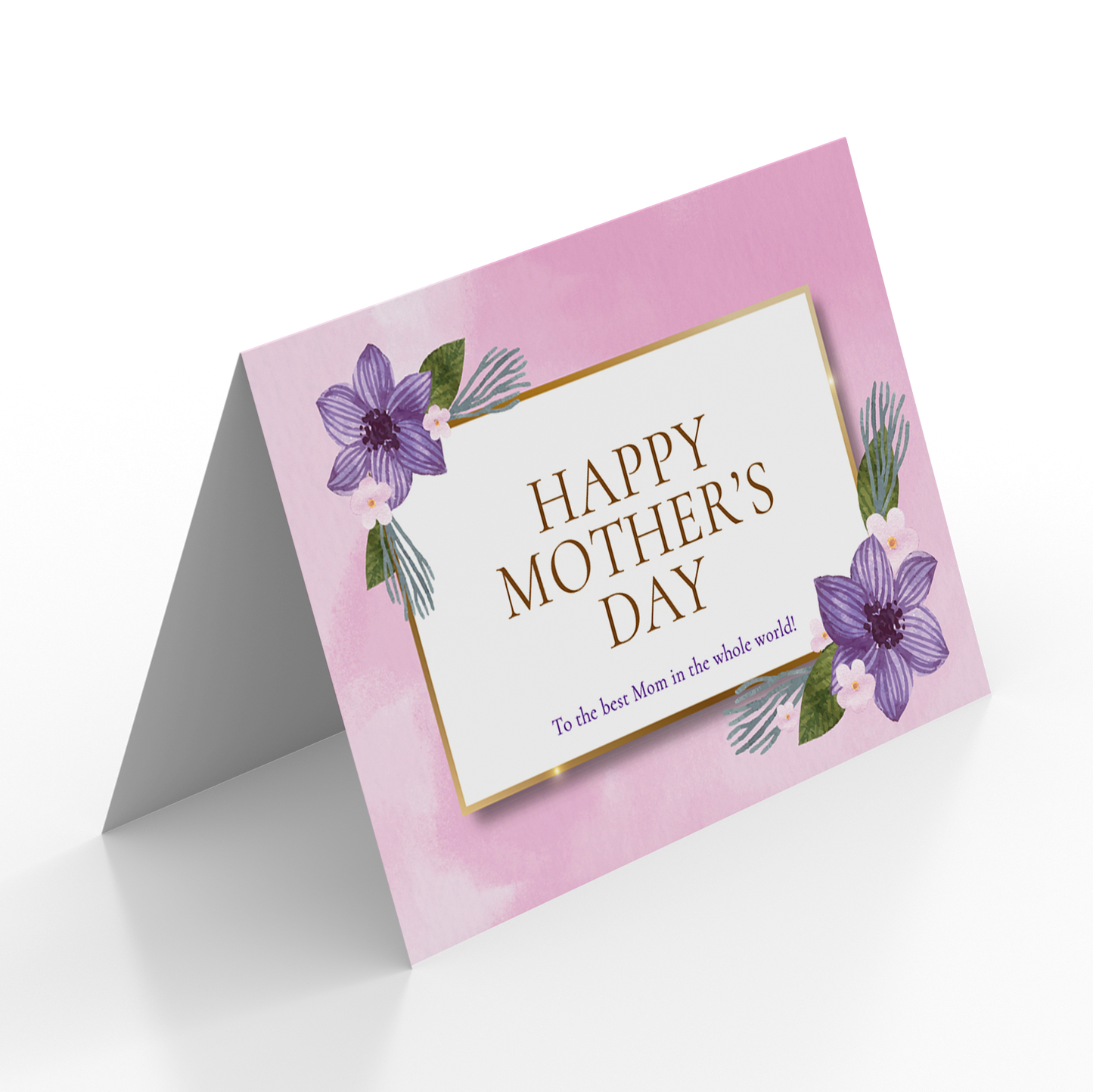 FBD161 Mother's Day Card - HAPPY MOTHER'S DAY (Folded Type)