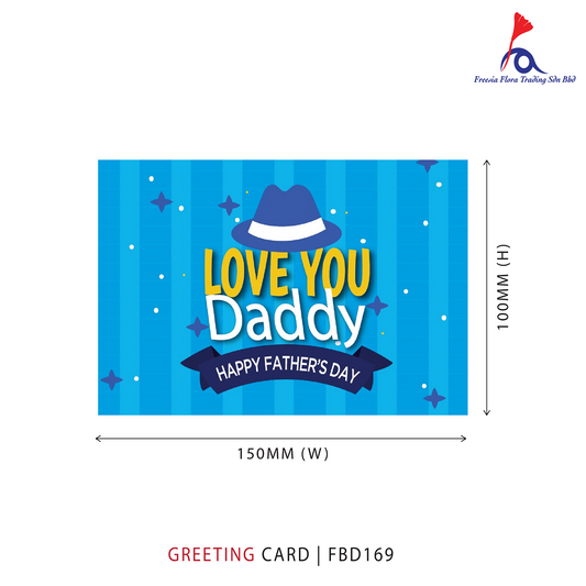 FBD169 Father's Day Card - Love You Daddy