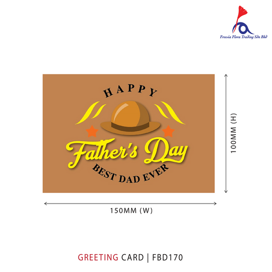 FBD170 Father's Day Card - BEST DAD EVER