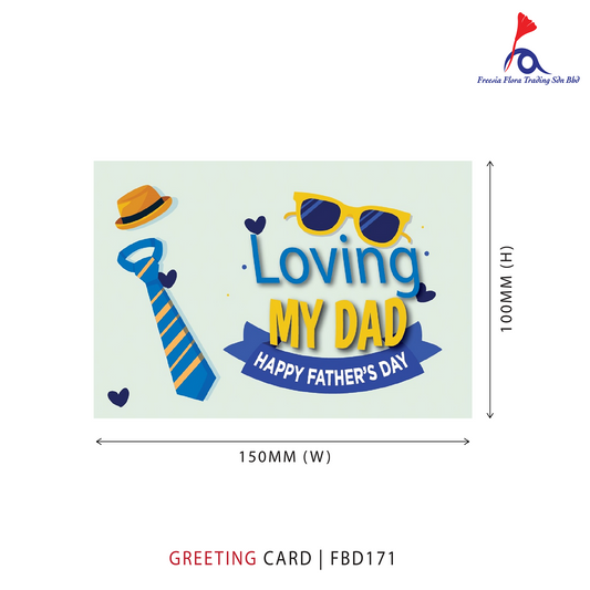 FBD171 Father's Day Card - LOVING MY DAD