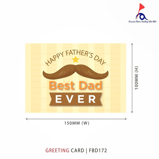FBD172 Father's Day Card - BEST DAD EVER