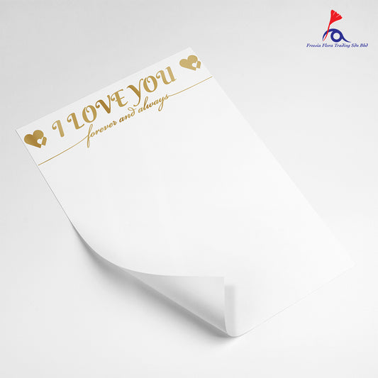 FPL106 I LOVE YOU OPP Matte Wrapper