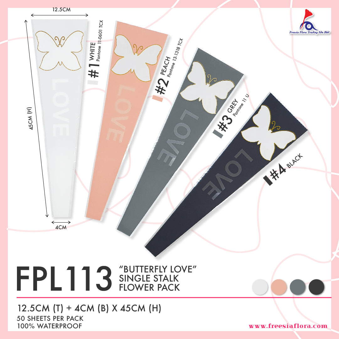 FPL113 SINGLE STALK FLOWER PACK "BUTTERFLY LOVE"