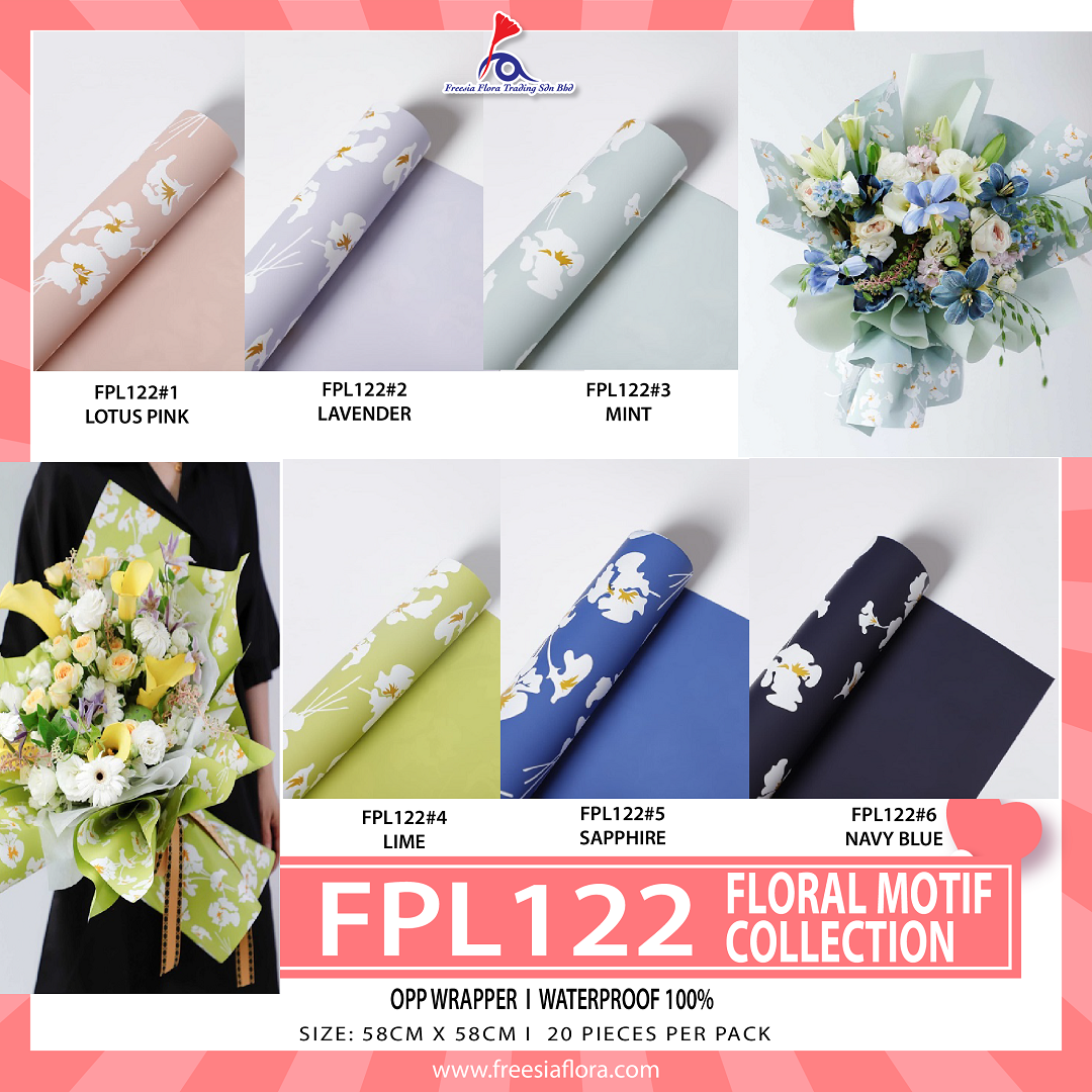FPL122 FLORAL MOTIF COLLECTION OPP Wrapper