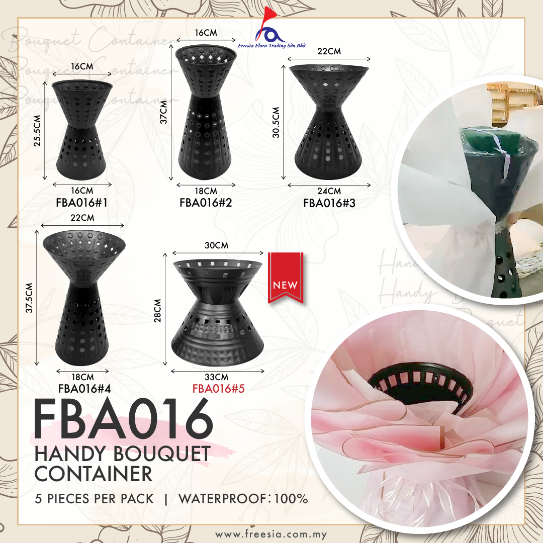 FBA016 HANDY BOUQUET CONTAINER - Freesia