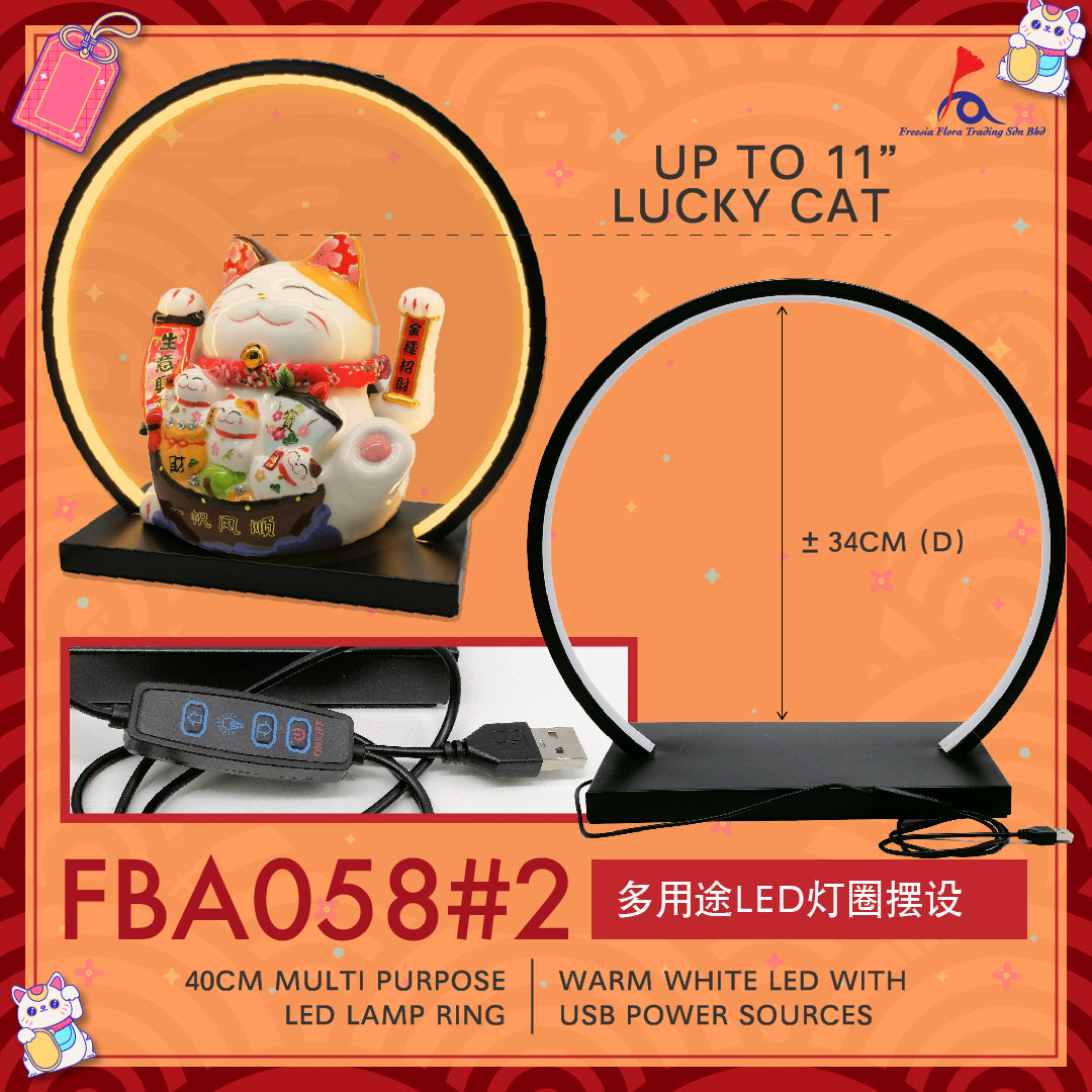 FBA058 WARM WHITE LED RING WITH USB POWER SOURCES - Freesia