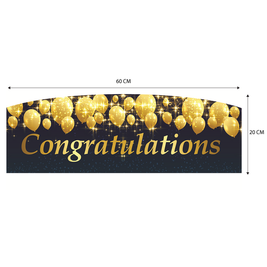 FBD ( LARGE ) Rectangle / Oval Shape - FBD023 Congratulations - Freesia