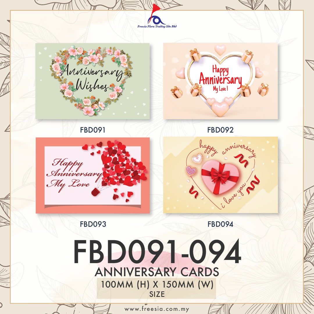 FBD ( Small ) - FBD091 Anniversary Wishes - Freesia