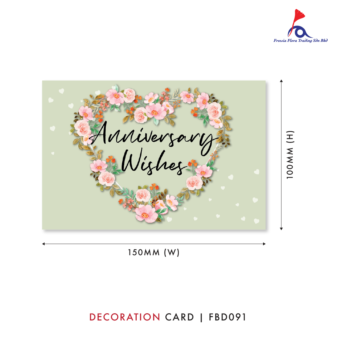 FBD ( Small ) - FBD091 Anniversary Wishes - Freesia