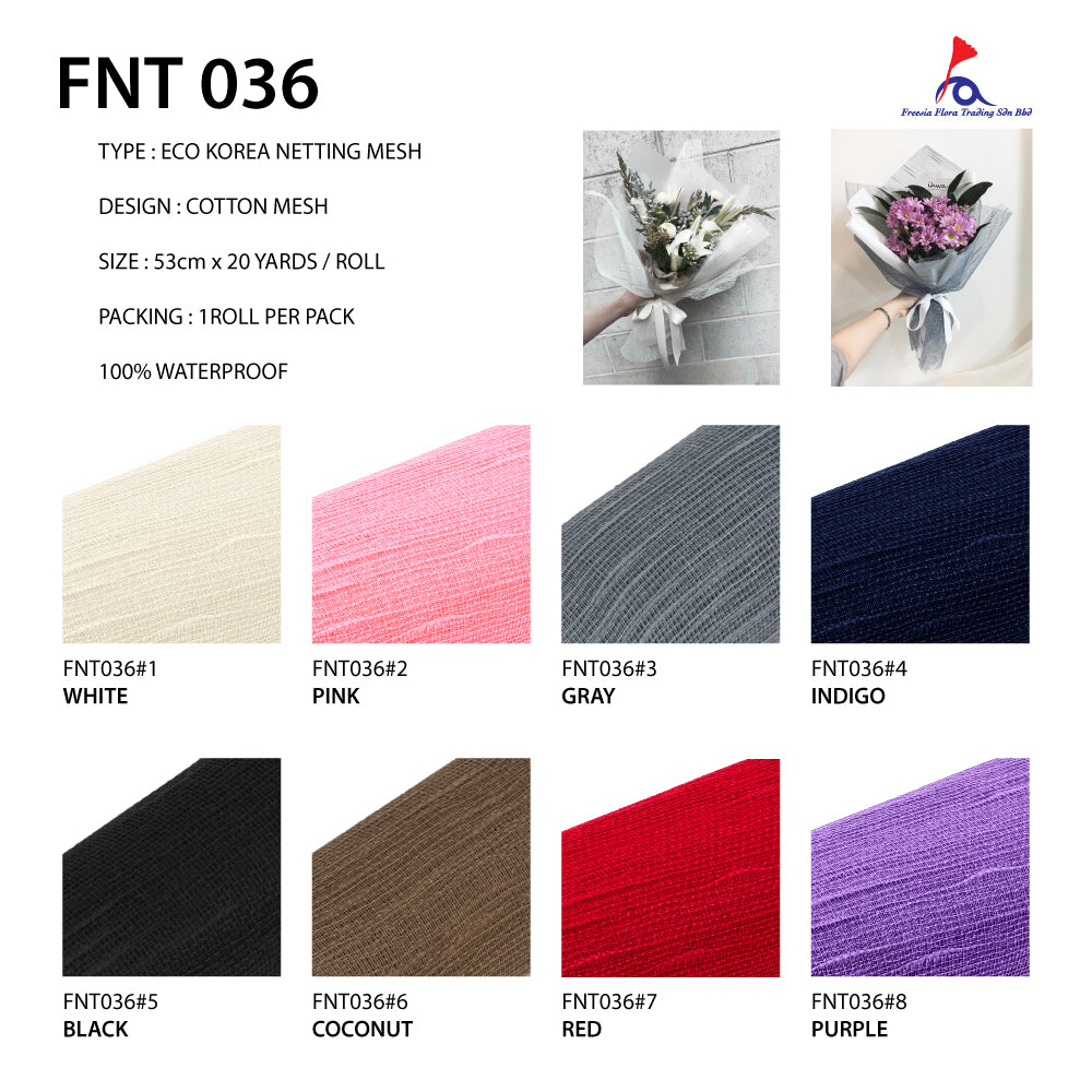FNT036 ECO KOREA COTTON MESH - Freesia