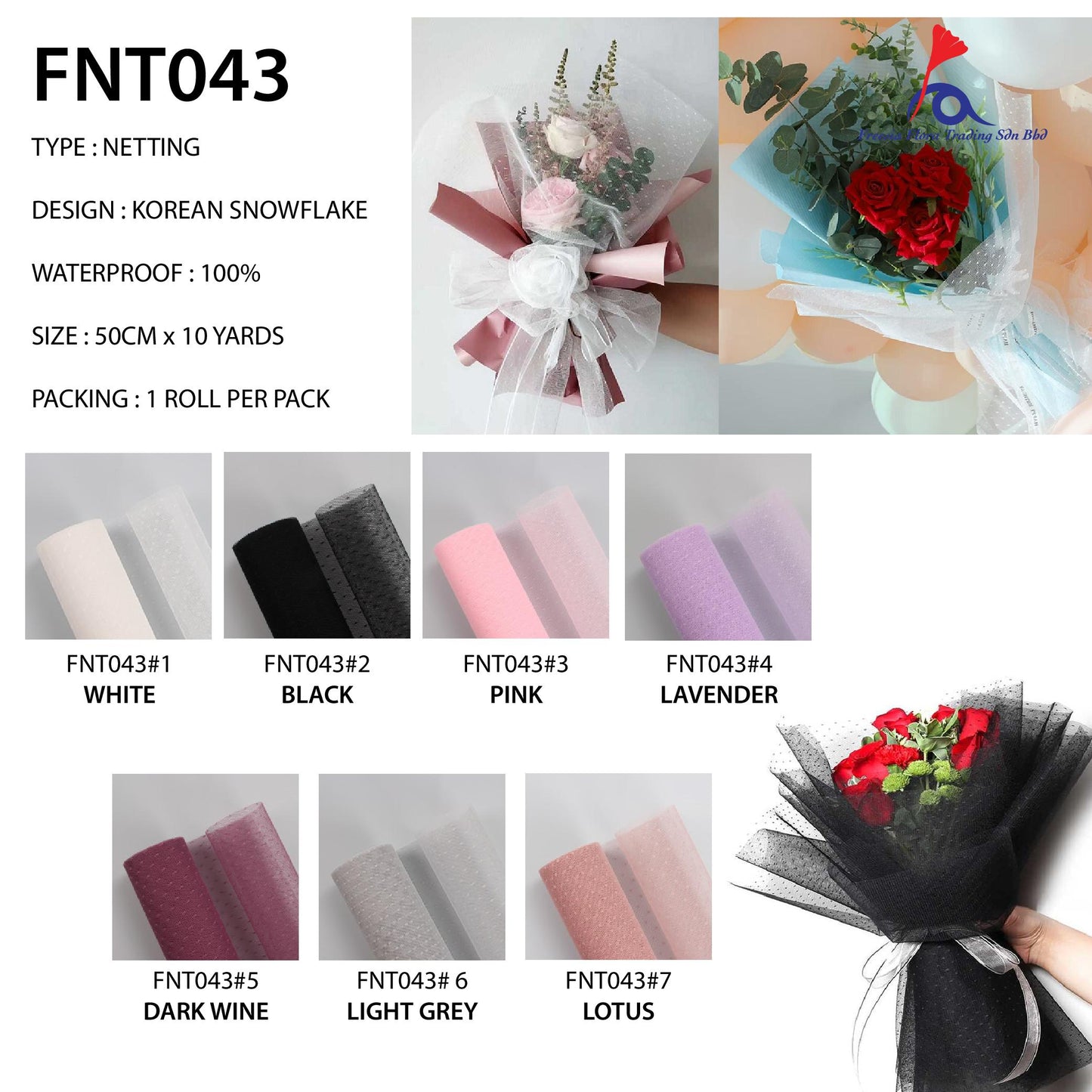 FNT043 KOREAN SNOWFLAKE - Freesia
