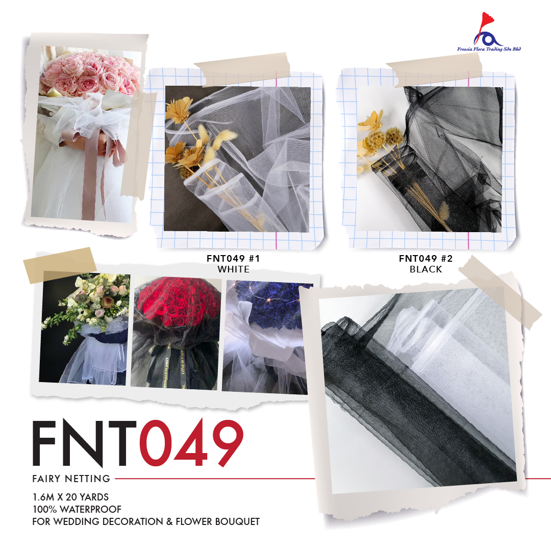FNT049 FAIRY NETTING - Freesia