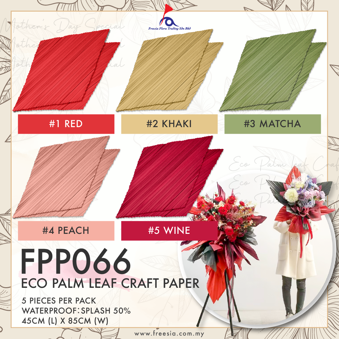FPP066 ECO PALM LEAF CRAFT PAPER - Freesia