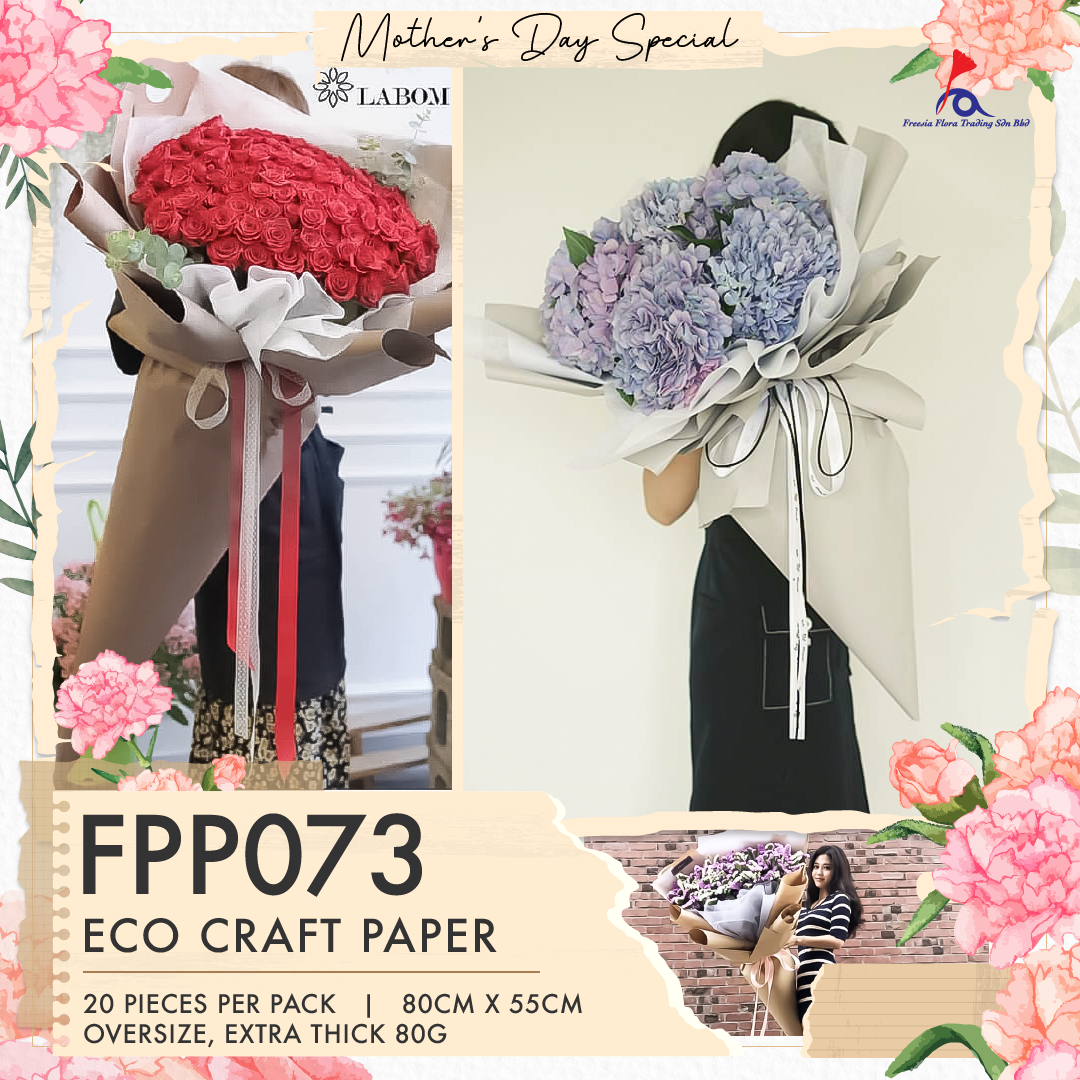 FPP073 ECO CRAFT PAPER (OVERSIZE / EXTRA THK) - Freesia