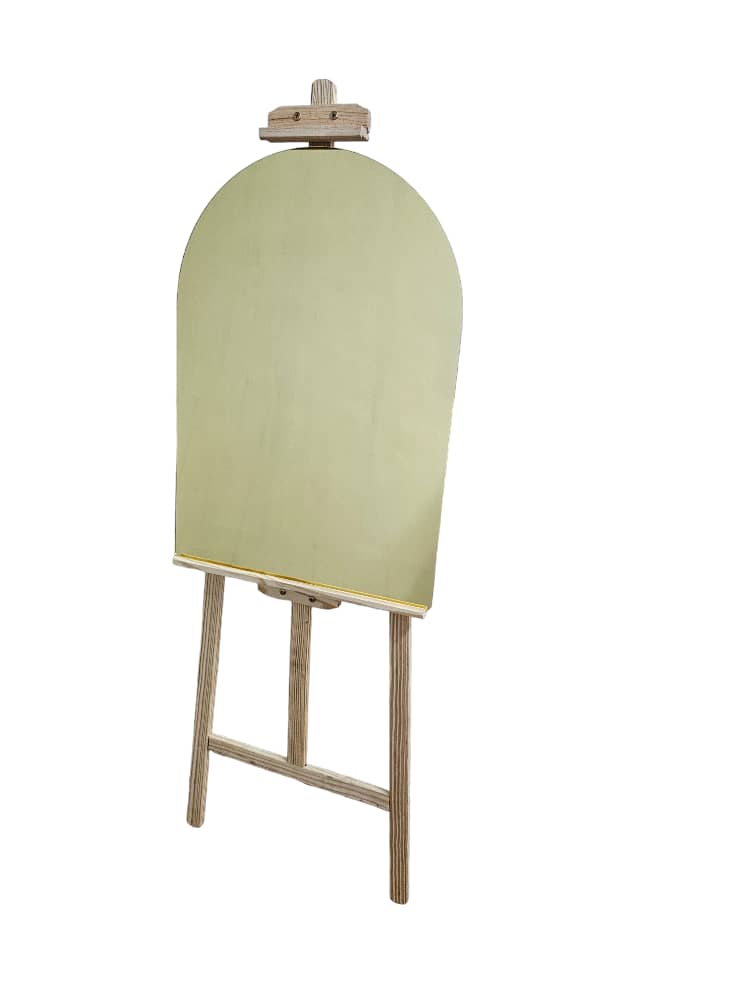 FBA091 Half Moon Shape Acrylic Mirror Board (Mirror Only)