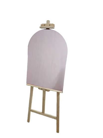 FBA091 Half Moon Shape Acrylic Mirror Board (Mirror Only)