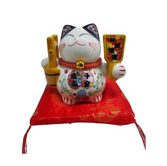 FBA103#1 5IN 陶瓷 高品质 招财猫 (存钱罐)