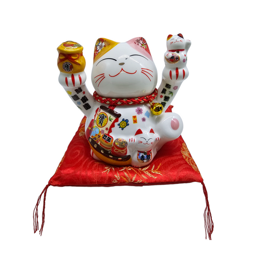 FBA103#3 5IN 陶瓷 高品质 招财猫 (存钱罐)
