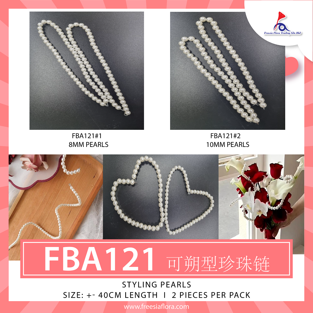FBA121 STYLING PEARLS (+-40cm Length)