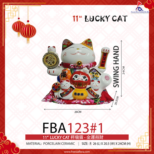 FBA123#1 11IN "金運招財" 招财猫