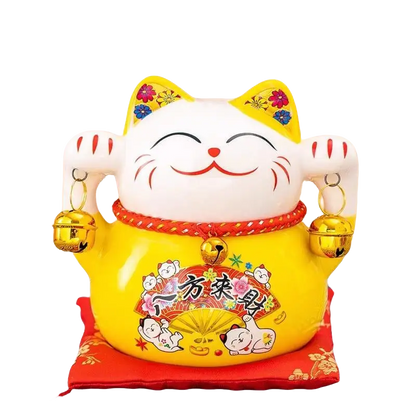 FBA127#2 5IN LUCKY CAT (YELLOW) 八方來財