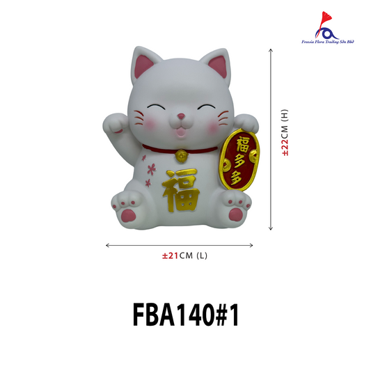 FBA140#1 8IN Lucky Cat 福多多-招财猫存钱罐