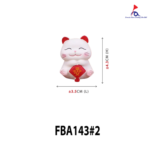 FBA143#2 1.5IN Mini Lucky Cat 平安-招财猫