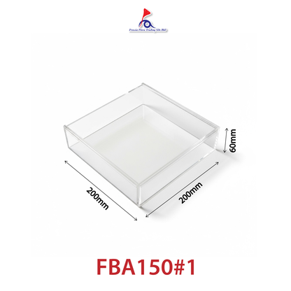 FBA150 FREESIA Premium Clear Acrylic Box with Sliding Door / Kotak Duit Hantaran / Gift Box / Acrylic Frame