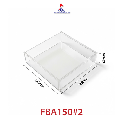 FBA150 FREESIA Premium Clear Acrylic Box with Sliding Door / Kotak Duit Hantaran / Gift Box / Acrylic Frame