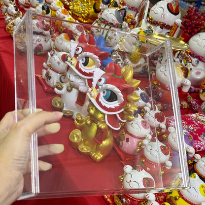 FBA150 FREESIA Premium Clear Acrylic Box with Sliding Door / Kotak Duit Hantaran / Gift Box / Acrylic Frame