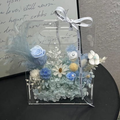 FBA157#1 ACRYLIC Hand Carry Flower Bag (NEW & IMPROVED)