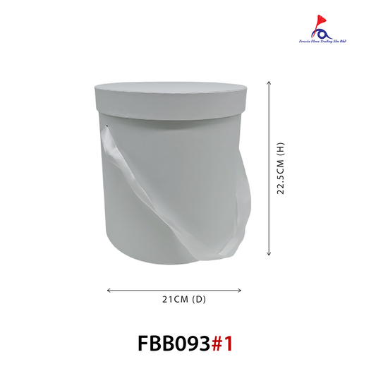 FBB093 MEDIUM ROUND BOX (21cm (D) x 22.5cm (H)) - "M" Size