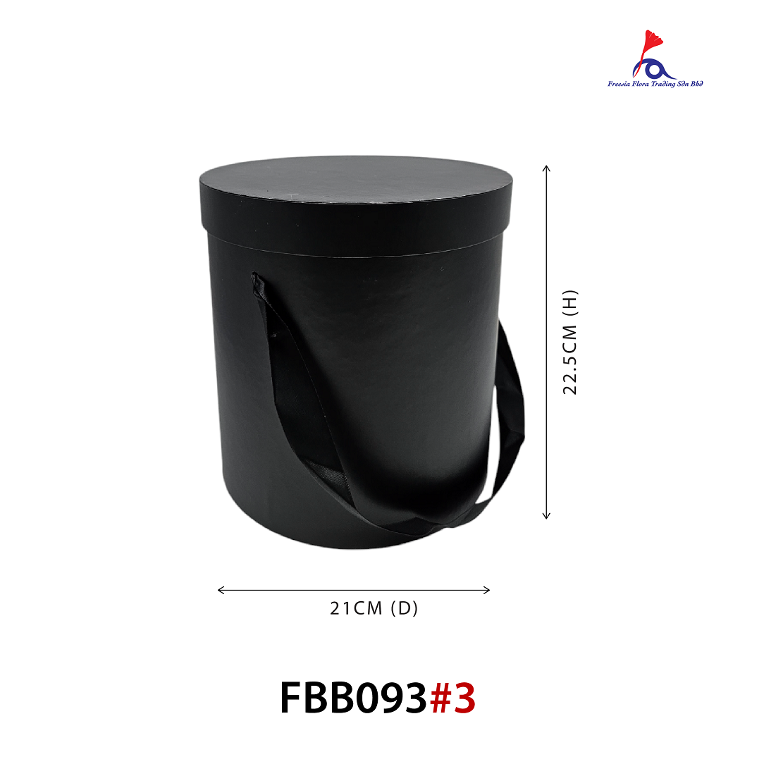 FBB093 MEDIUM ROUND BOX (21cm (D) x 22.5cm (H)) - "M" Size