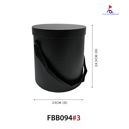 FBB094 Large ROUND BOX (23cm (D) x 24.5cm (H)) - "L" Size