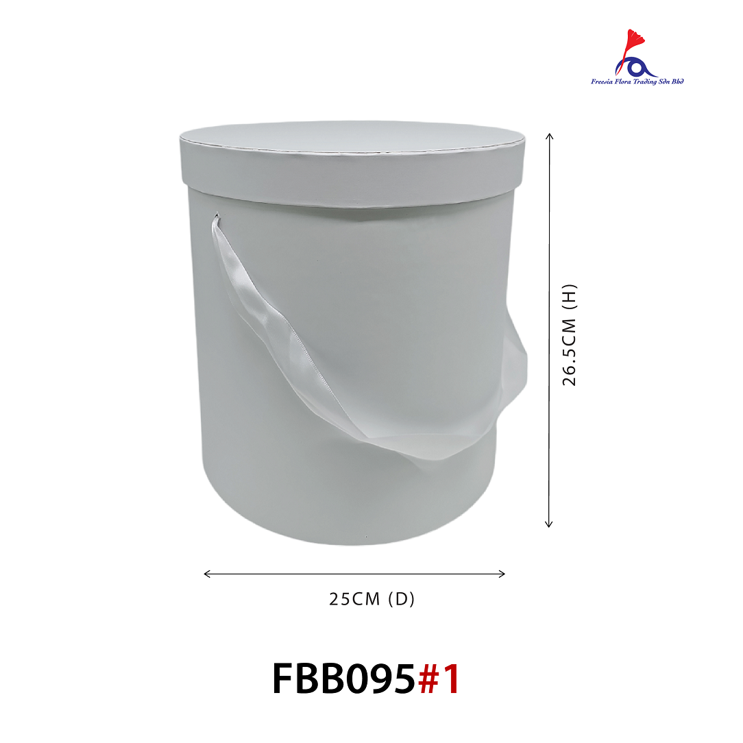 FBB095 EXTRA Large ROUND BOX (25cm (D) x 26.5cm (H)) - "XL" Size