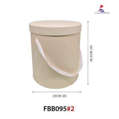 FBB095 EXTRA Large ROUND BOX (25cm (D) x 26.5cm (H)) - "XL" Size