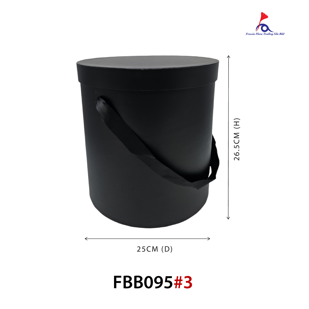 FBB095 EXTRA Large ROUND BOX (25cm (D) x 26.5cm (H)) - "XL" Size